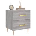 vidaXL Nočné stolíky 2 ks sivé sonoma 40x35x47,5 cm kompozitné drevo