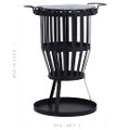 vidaXL Záhradné ohnisko s grilom oceľ 47,5 cm