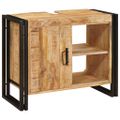 vidaXL Skrinka pod umývadlo Hnedá 71 x 33 x 58 cm Masívne mango drevo