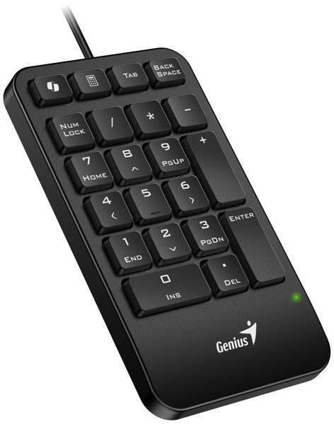 GENIUS NumPad 125/ Drôtová/ USB-C/ Copilot/ slim design/ predložka/ čierna GENIUS NumPad 125/ Drôtová/ USB-C/ Copilot/ slim design/ predložka/ čierna