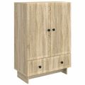 vidaXL Servírovacia skriňa Sonoma dub 66 x 34,5 x 95 cm