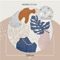 Hracia podložka prešívaná Boho Leaves 1.5 m