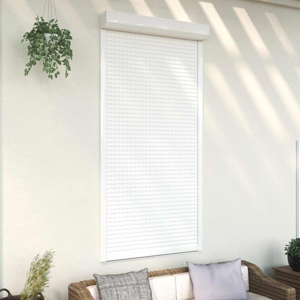 vidaXL Rolety Biely 110 x 220 cm Hliník a polyuretán