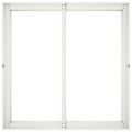 vidaXL Záhradný kvetináč Biela 80 x 80 x 60 cm Studený valcovaný oceľ