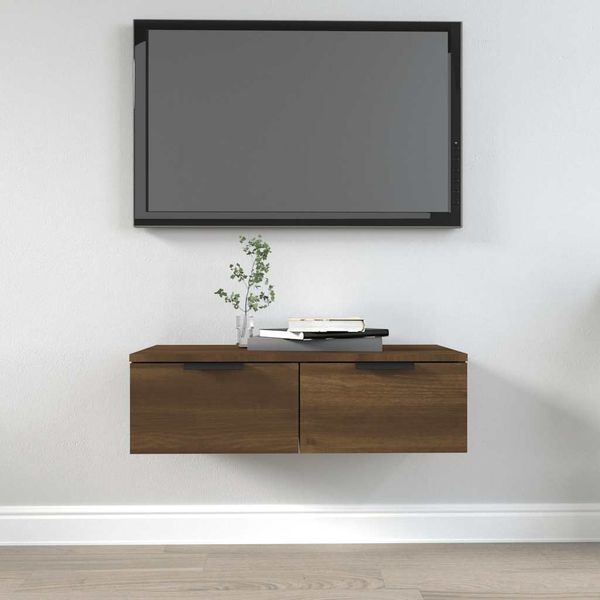 vidaXL Nástenná skrinka hnedý dub 68x30x20 cm spracované drevo