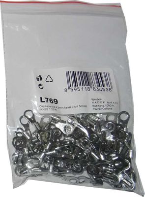 Oko káblové 4,3 mm, kábel 0,5-1,5 mm2 (RNBS 1,25-4), balenie 100 ks