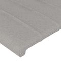 vidaXL Čelo postele bledosivé 100x5x78/88 cm látka