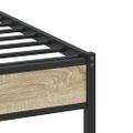 vidaXL Posteľný rám bez matraca dub sonoma 75x190 cm kompozitné drevo