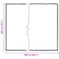 vidaXL Priehľadná plachta s okami 3x10 m Polyetylén
