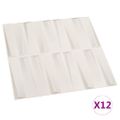 vidaXL Nástenné 3D panely 12 ks 0,5x0,5 m 3m²