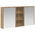 vidaXL Set kabinetov do kúpeľne 3 ks 116 x 16 x 62,5 cm