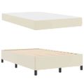 vidaXL Rám postele s matracmi Krémová 120 x 200 cm látka