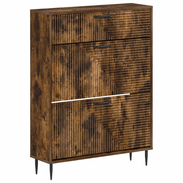 vidaXL Skriňa na topánky HAARLEM 78 x 24 x 103 cm Kompozitné drevo
