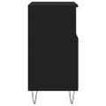 vidaXL Komoda čierna 60x35x70 cm spracované drevo