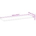 vidaXL Plávajúce police 3 ks 100x20x2 cm neošetrené masívne drevo akácia