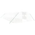 vidaXL Fóliovník s oceľovým rámom biely 40 m² 10x4x2 m