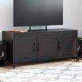 vidaXL TV skrinka čierna 100,5x39x43,5 cm oceľ