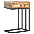 vidaXL Príručný stolík v tvare U 45x30x61 cm, recyklovaný masív
