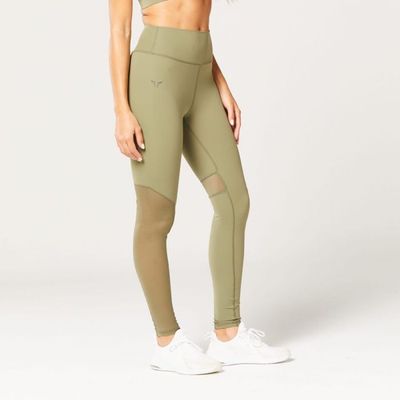 Dámske legíny Mesh Insert Green - SQUATWOLF, veľkosť S