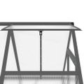 vidaXL Skleník s základovým rámom antracitový 169x114x202 cm hliník