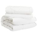 vidaXL Sada prikrývok Biela 140 x 200 cm Bavlna, bambus, polyester