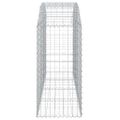 vidaXL Oblúkový gabionový kôš 200x50x100/120 cm pozinkované železo