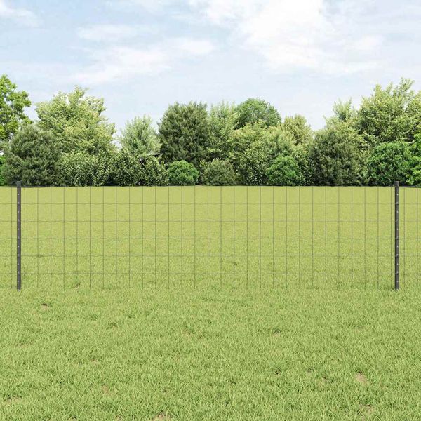 vidaXL Zvarený drôtený plot 50 x 0,6 m (Š x V) PVC potiahnutá oceľ