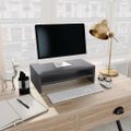 vidaXL Stojan na monitor sivý 42x24x13 cm drevotrieska