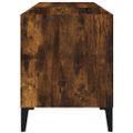 vidaXL Skrinka na platne dymový dub 84,5x38x48 cm kompozitné drevo