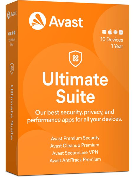 AVAST Ultimate MD up to 10 connections 1Y