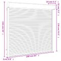 vidaXL Rolety Antracit 160 x 150 cm Hliník a polyuretán