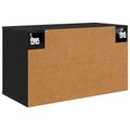 vidaXL Nástenný TV kabinet GOTHA 69 x 33 x 40 cm Čierny dub