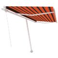 vidaXL Voľne stojaca ručne zaťahovacia markíza 400x300cm oranžovohnedá