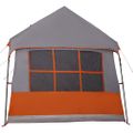 vidaXL Rodinný stan so strechou Šedá a oranžová 622 x 295 x 238 cm