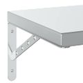 vidaXL Nástenné police 2 ks 50x30 cm strieborné nehrdzavejúca oceľ
