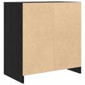 vidaXL Servírovacia skriňa Čierny dub 70 x 41 x 75 cm Kompozitné drevo