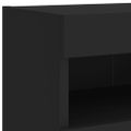 vidaXL TV nástenné skrinky s LED svetlami 2 ks čierne 80x30x40 cm