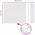 vidaXL Hexagonálny plot s stĺpom 10 x 1,6 m PVC potiahnutá oceľ Sivá