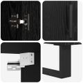 vidaXL Highboard 2 ks Čierny dub 69,5 x 34 x 180 cm