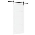 vidaXL Posuvné dvere ORKDAL 83 x 202 cm Borovicový masív Biela