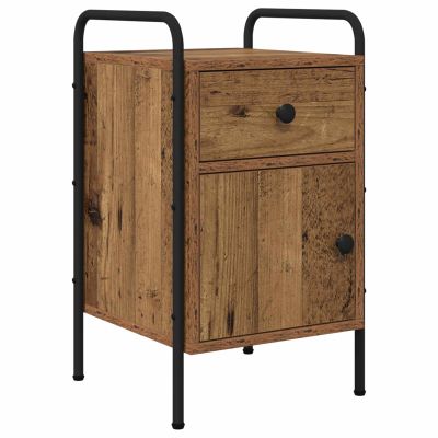 vidaXL Nočný stolík Staré drevo 35 x 36,5 x 61 cm Kompozitné drevo