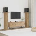 vidaXL Stojany na reproduktor 2ks dub artisan 30x30x95cm kompoz. drevo