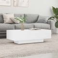 vidaXL Konferenčný stolík lesklý biely 100x49,5x31 cm kompozitné drevo