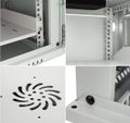 RACK skriňa závesná NEKU TS 19" 6U 450 mm, sv. šedá, na samozostavenie