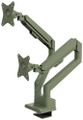 AROZZI ALZARE NEO DUO Forest Green/ stolní držák pro 2 monitory/ plynový píst/ kovový/ mechově zelený Držák, VESA, stolní, pro 2 monitory, náklon -90°, otácení 180°, rotace 360°, nosnost 18kg (9kg/monitor), zelený