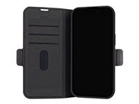 Puzdro s klopou na mobilný telefón - bulk - plast - čierne - pre Apple iPhone 15