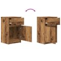 vidaXL Nočné stolíky 2 ks staré drevo 39x35x65 cm kompozitné drevo