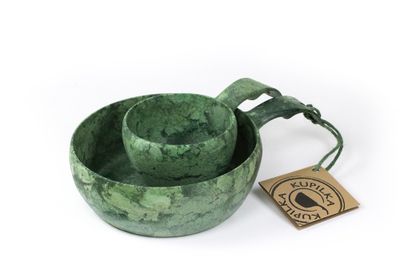 3055210152B Kupilka 55 + 21 SET Green - zelená súprava misky a hrnčeka, v balení
