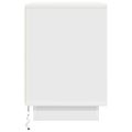 vidaXL Nočné skrinky s LED osvetlením 2 ks Biela 38x34x50 cm