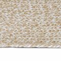 vidaXL Koberec do oblasti Prírodná a biela 80 x 250 cm Juta